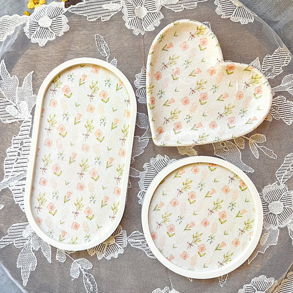 Soft Floral Tray