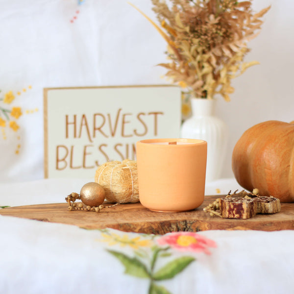 Pumpkin Oatmilk Stone Candle Jar